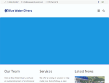 Tablet Screenshot of bluewaterdiversbvi.com